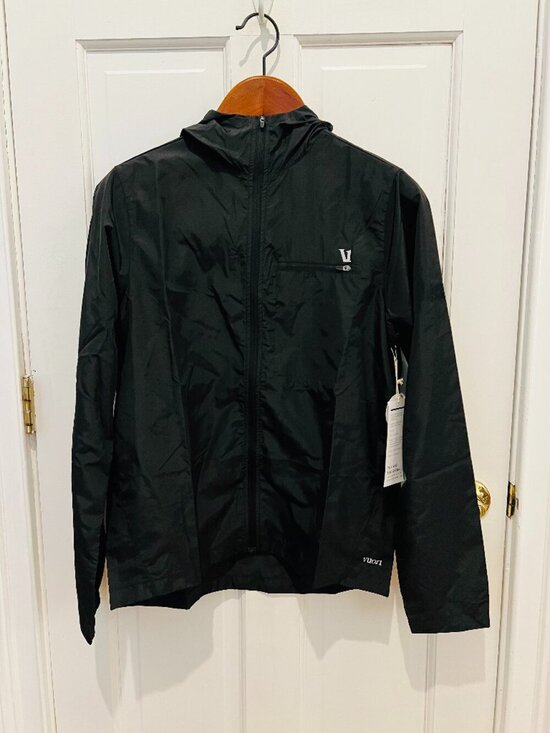 VUORI X Goldman Sachs Jacket Mens Small Daybreak Windbreaker Hooded Black